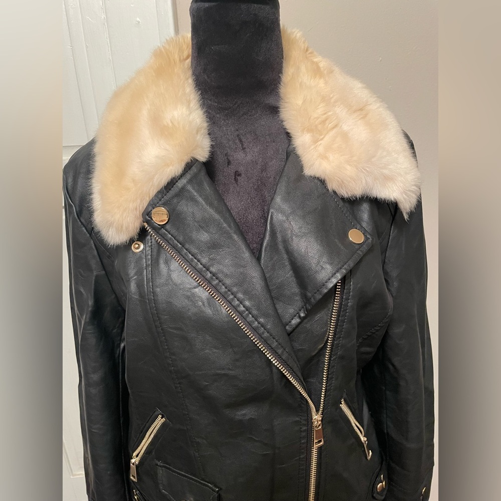 Black  faux jacket - Picture 10 of 12